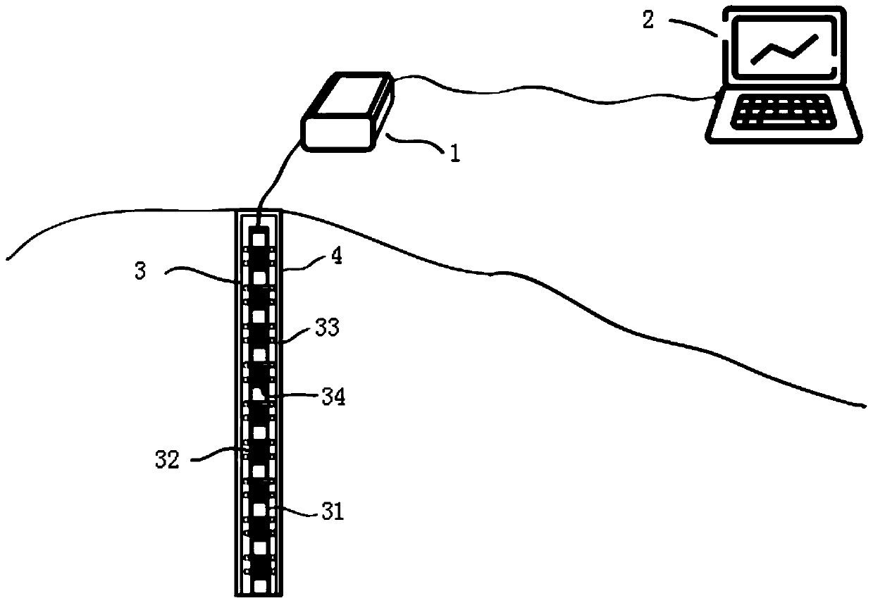 A kind of submarine landslide monitoring device and monitoring method based on mems sensor