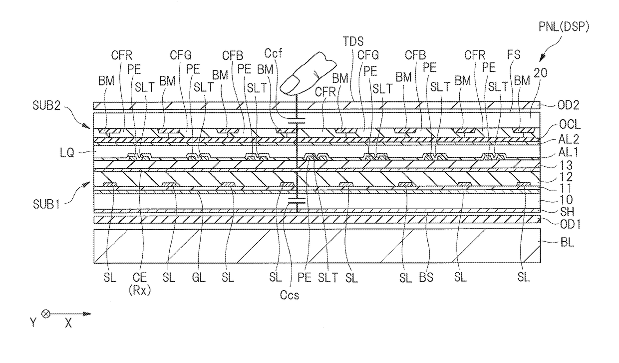 Display device and input device