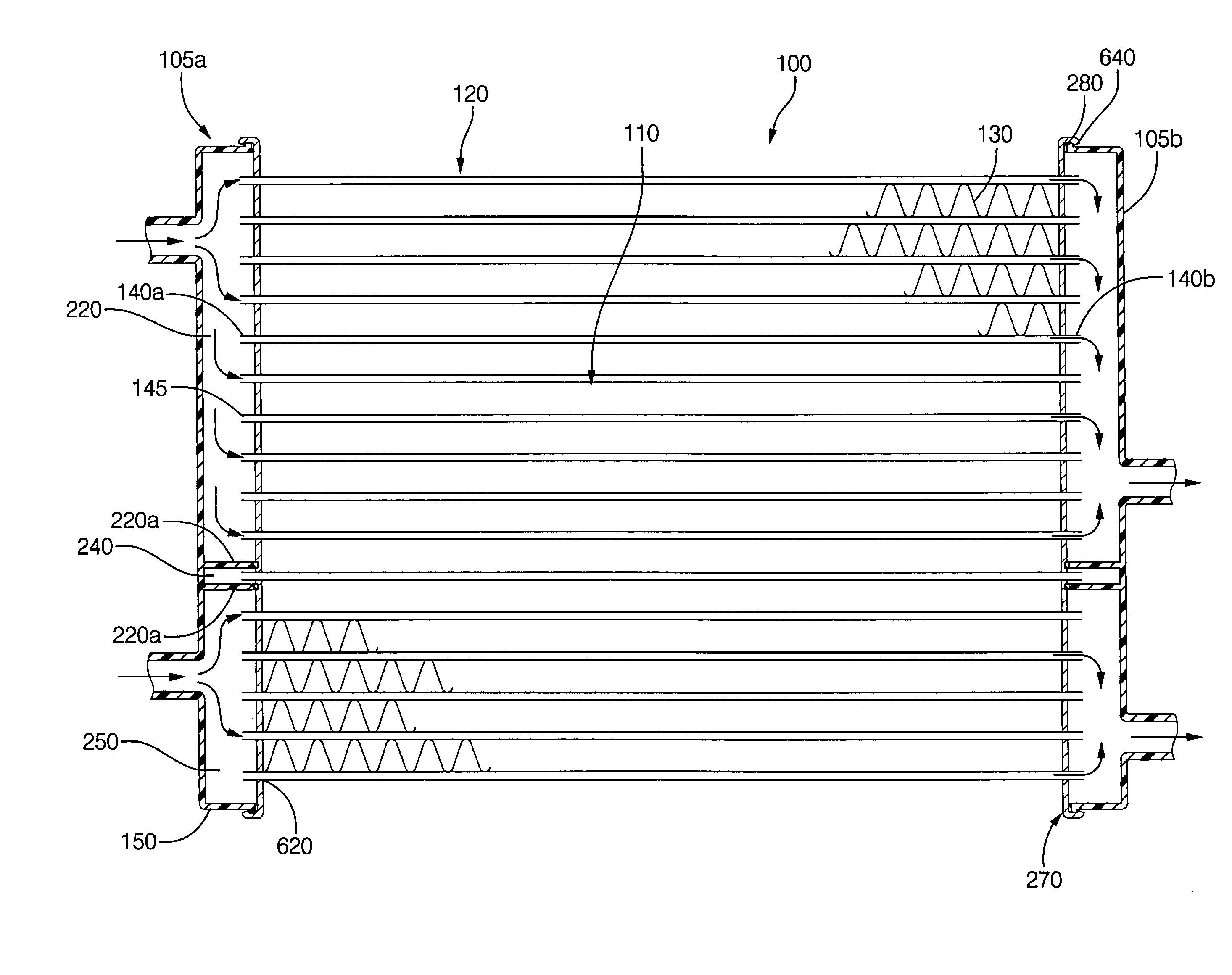 Combination heat exchanger having an improved end tank assembly