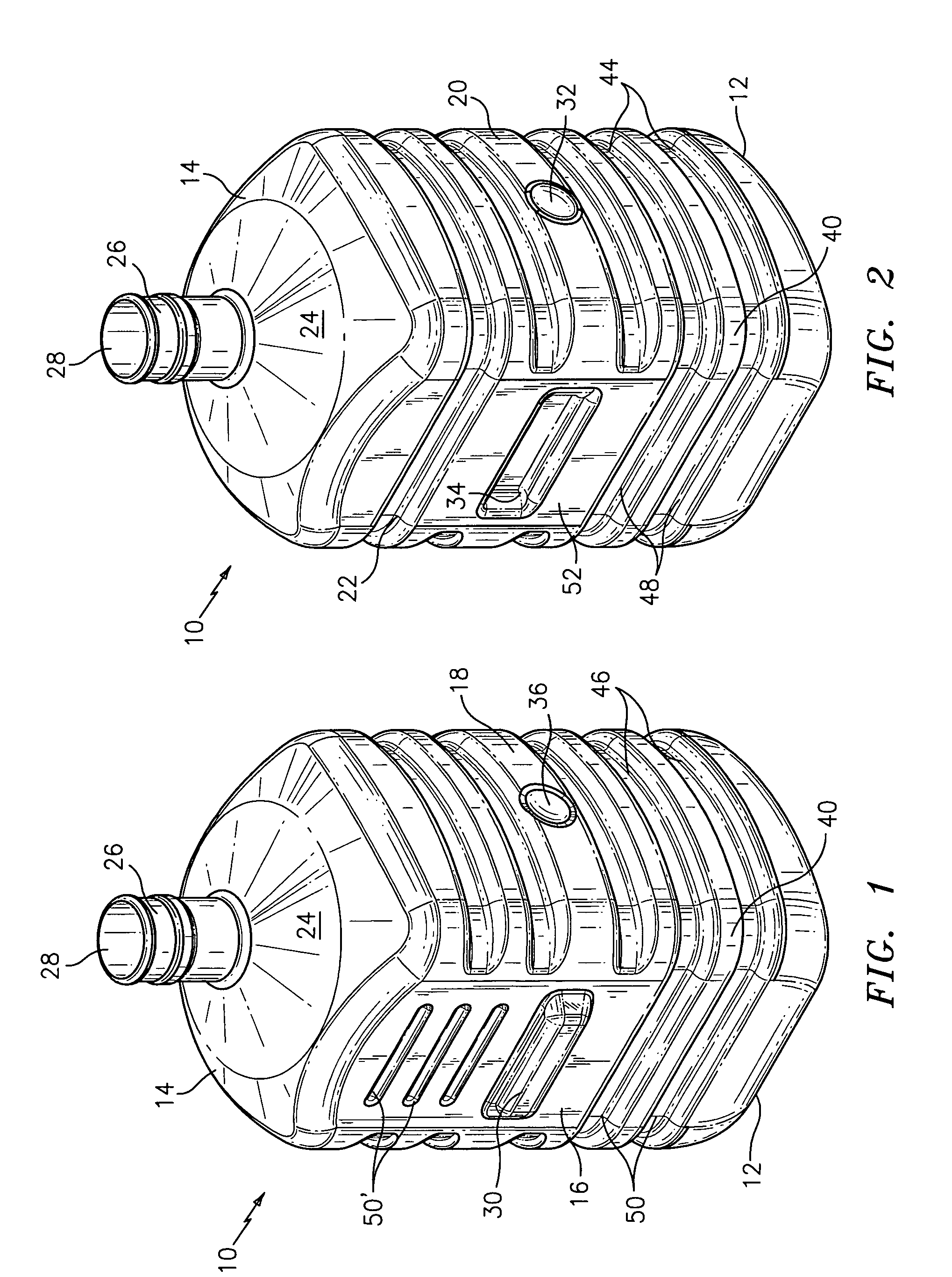 Stackable plastic container