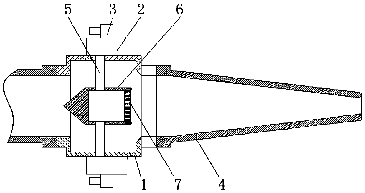 Spray gun for concrete wet spraying machine