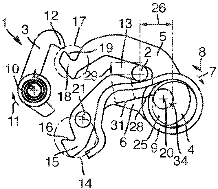 Safety device for motor vehicle having rotary latch and ejection spring