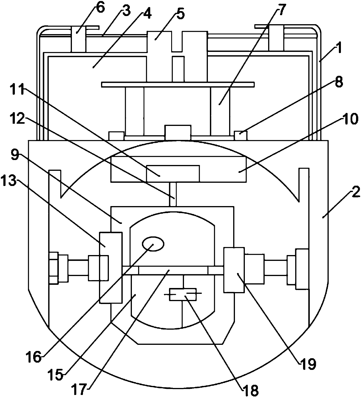 Two-axis four-frame stabilized platform structure