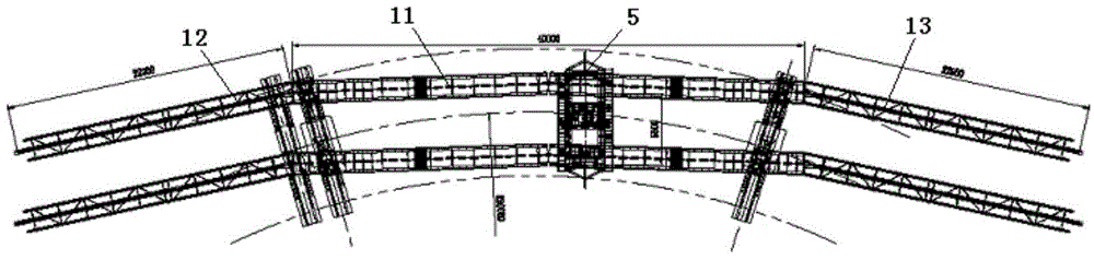 Segmental assembled bridge girder erection machine for construction of small curved bridge