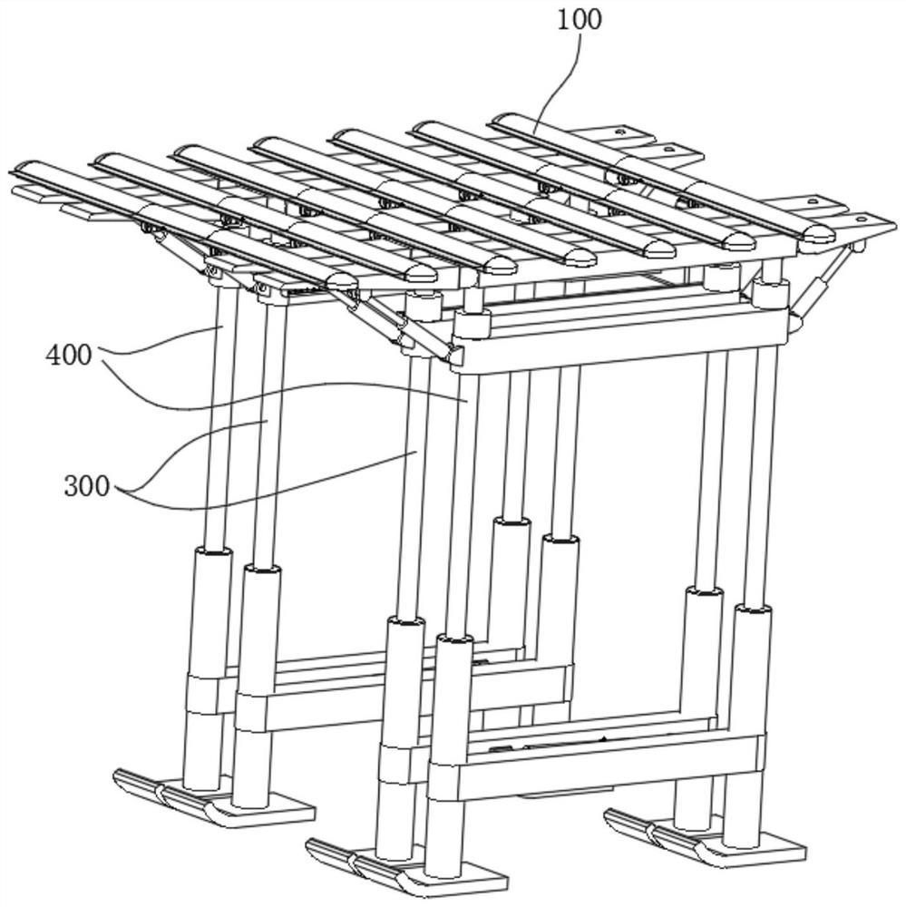 Support beam, forepoling equipment and support beam circulating laying method