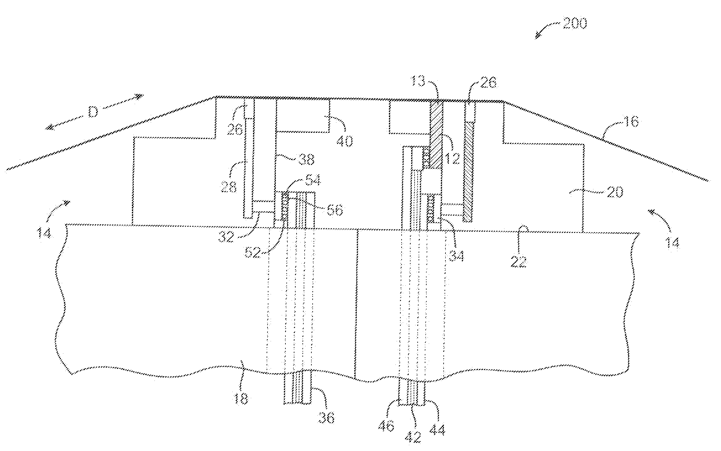 In situ radio frequency shield for a magnetic linear recordingmedia head