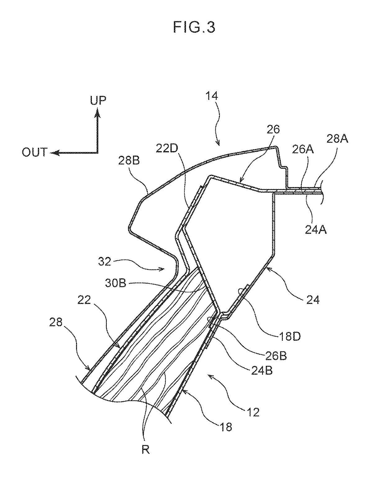 Vehicle side section structure