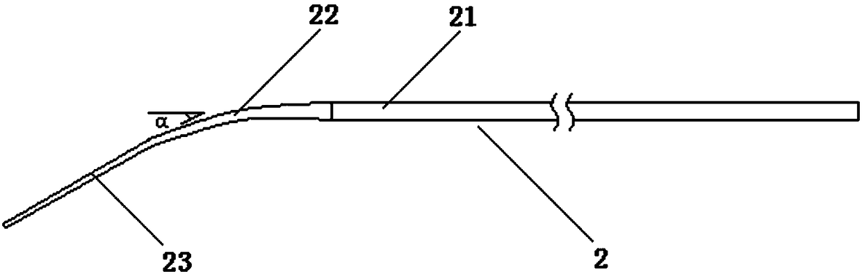 Drawable needle-shaped hemostasis electrode for otorhinolaryngological department