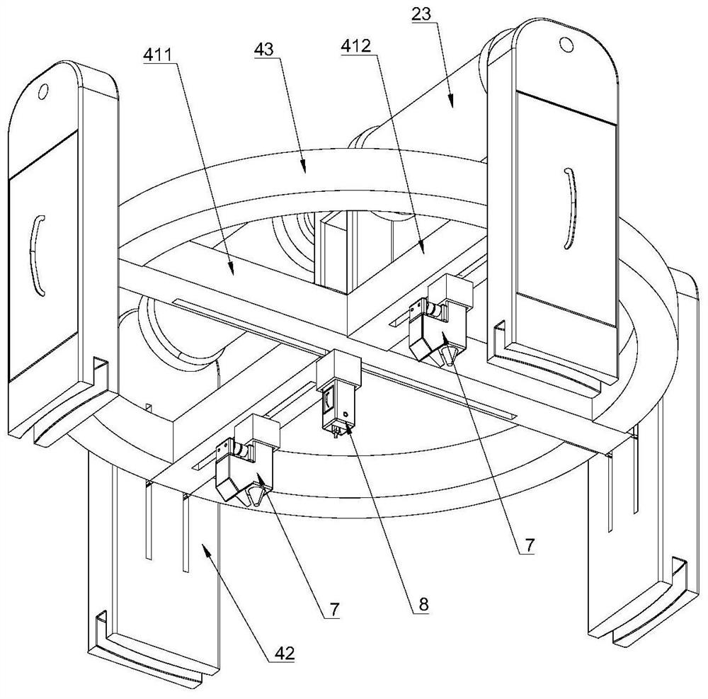 Space thin-wall part material increasing and decreasing multi-station synchronous machining method and device