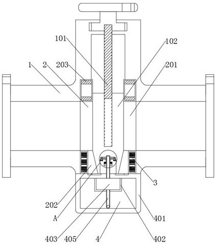 High-sealing-performance gate valve with anti-blocking function and operation method of high-sealing-performance gate valve