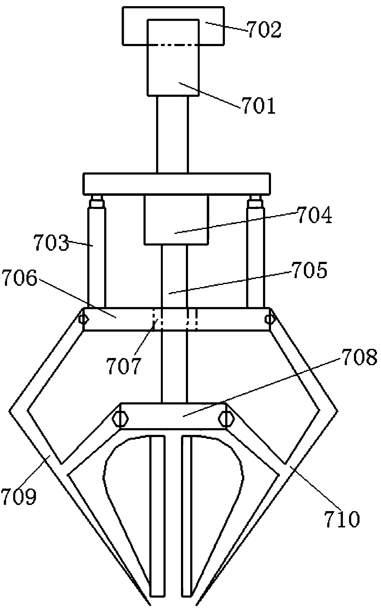 Sampling detecting device for biological pesticide particles and based on bacillus subtilis