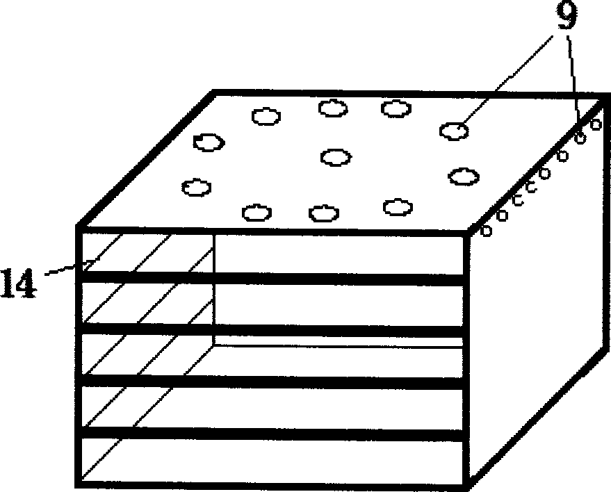 Combined piping guide filtering device