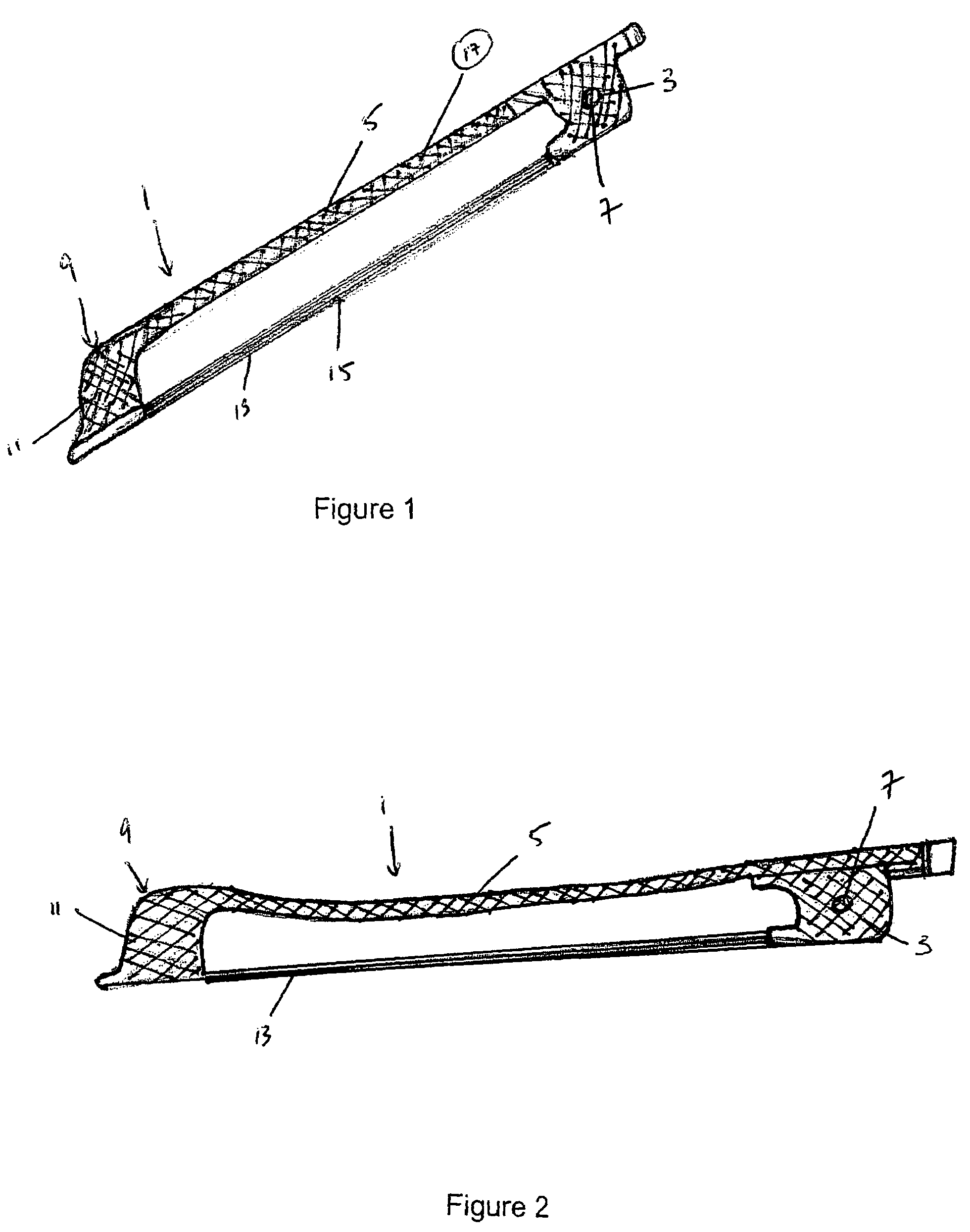 Braided composite stringed instrument bow