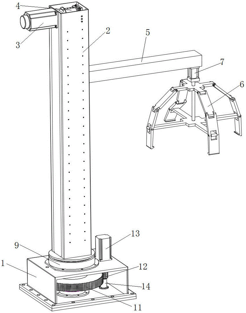 Stacking manipulator for machine room floor production