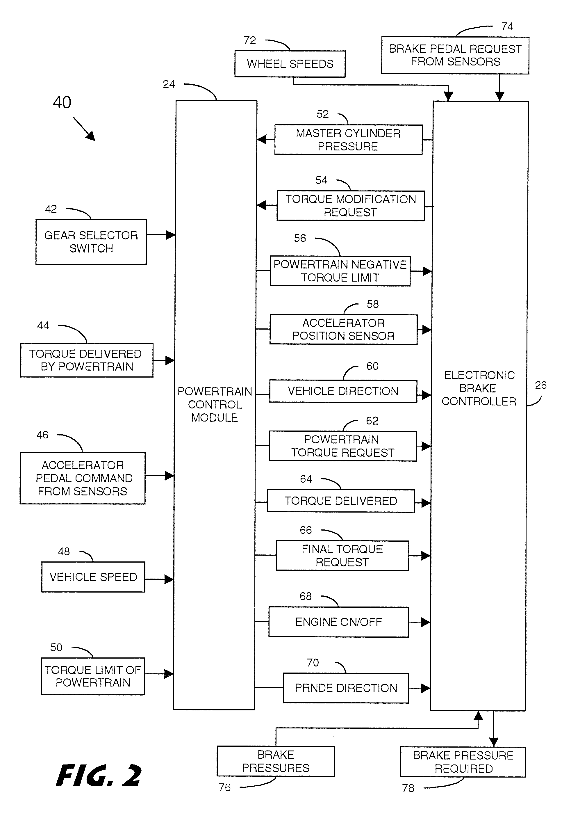 Hill holding brake system for hybrid electric vehicles