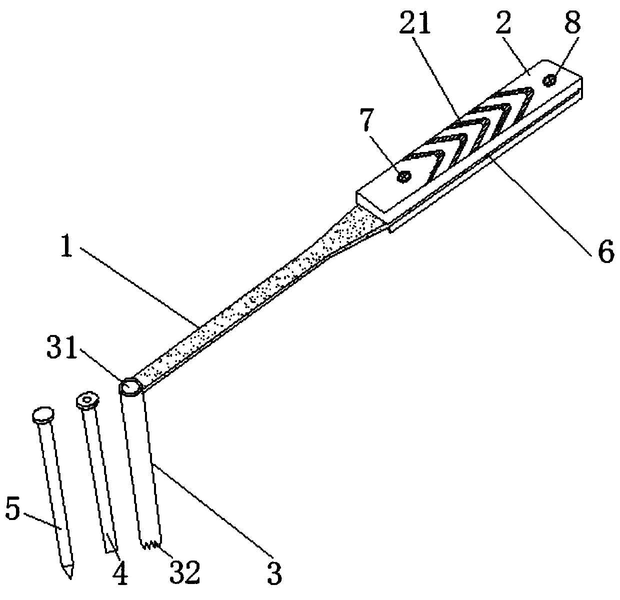 Novel multifunctional anchoring type pelvis bolt imbedding guider