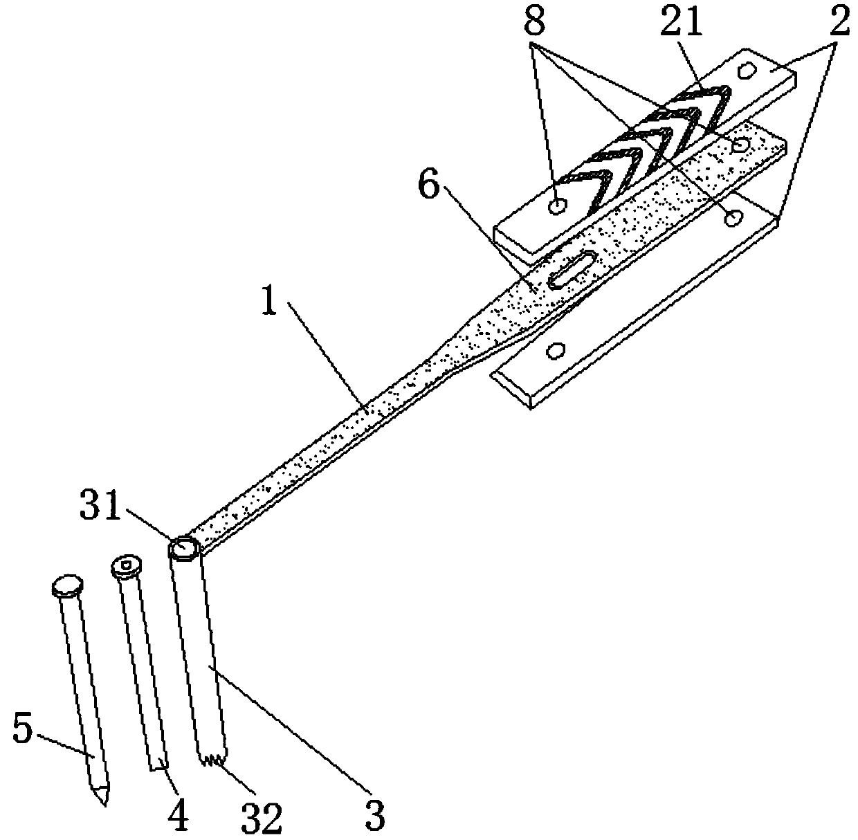 Novel multifunctional anchoring type pelvis bolt imbedding guider