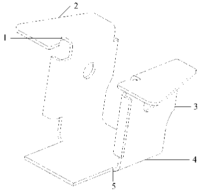 Front support of passenger car chassis control arm