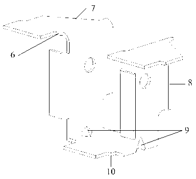 Front support of passenger car chassis control arm