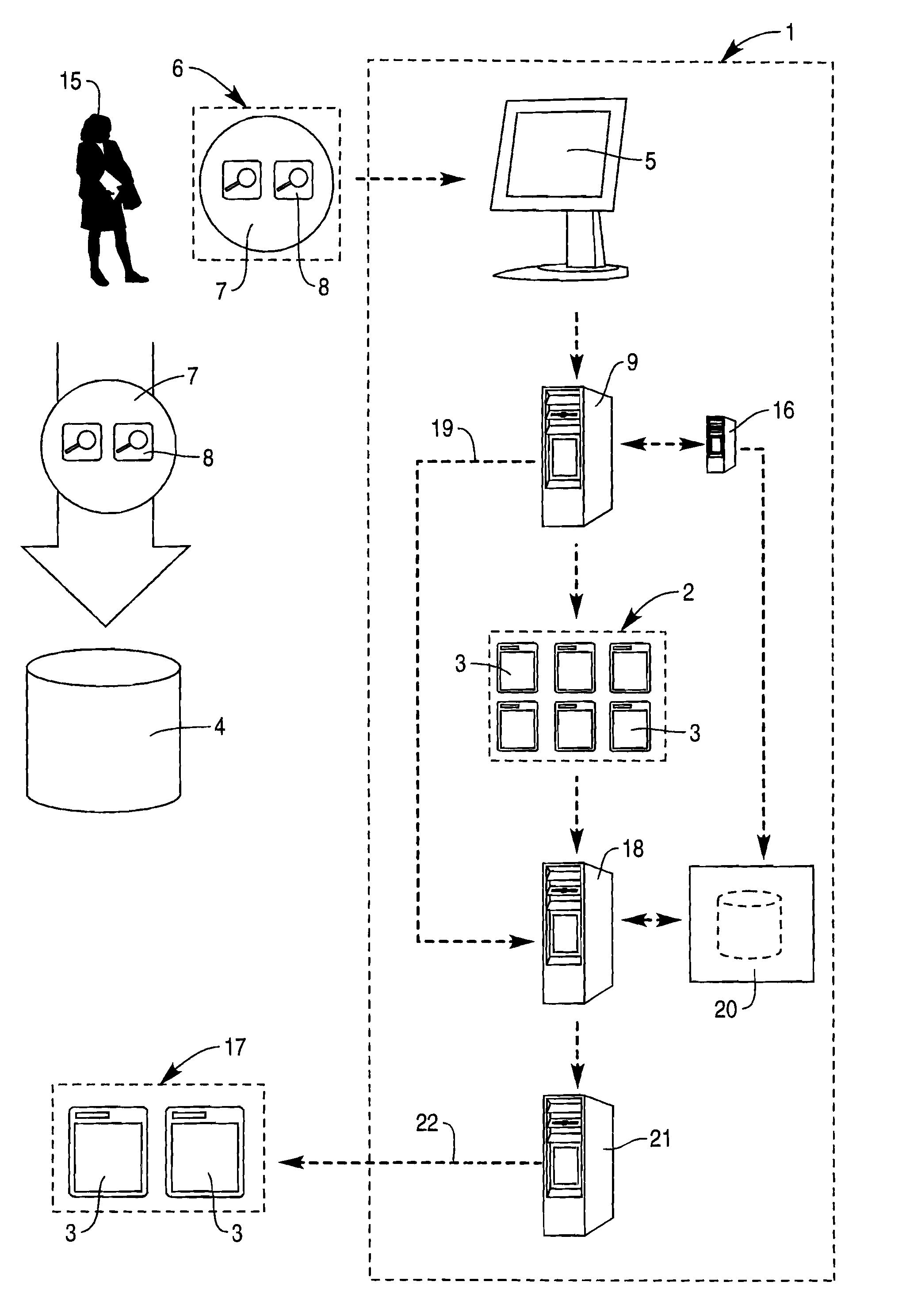 System and a method for identifying a selection of index candidates for a database