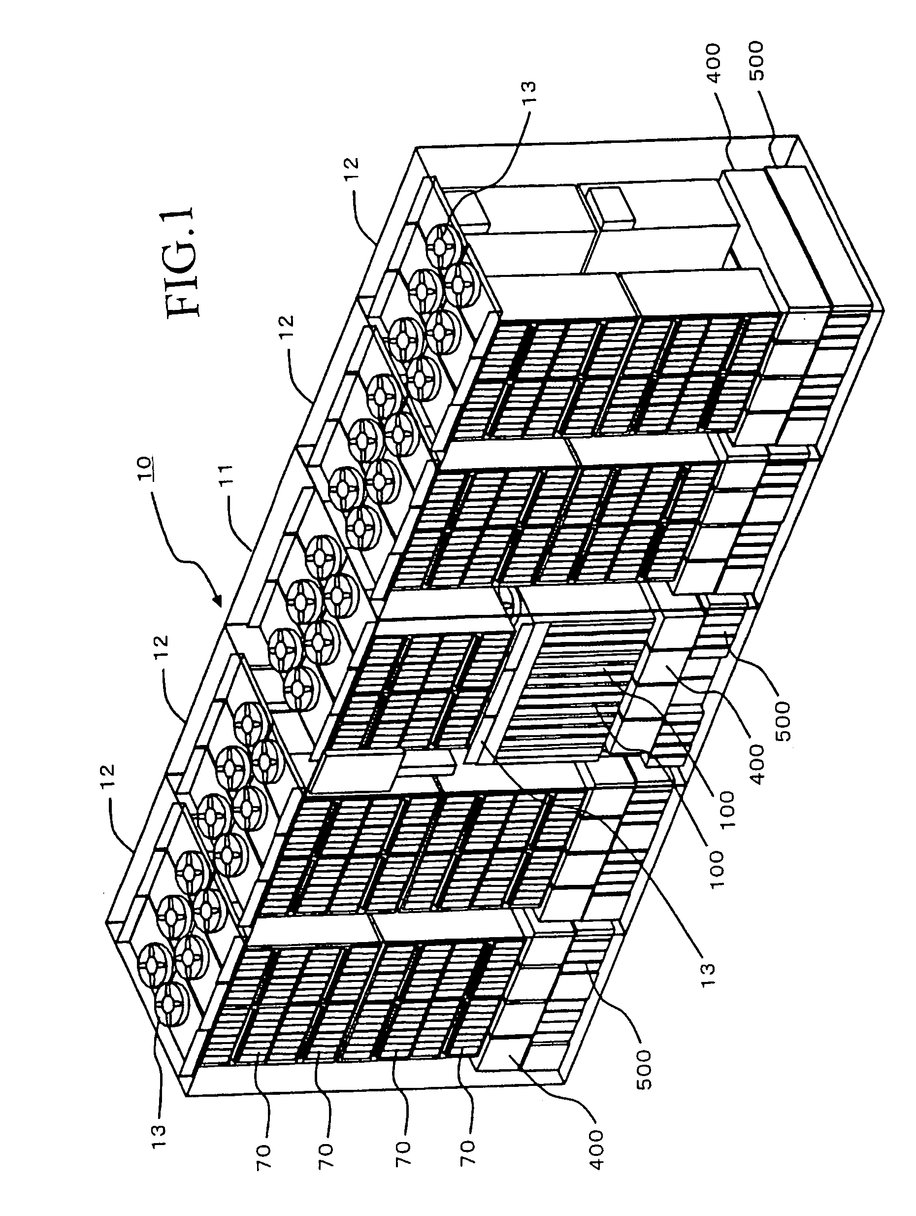 Disk array device and disk array device cable support method