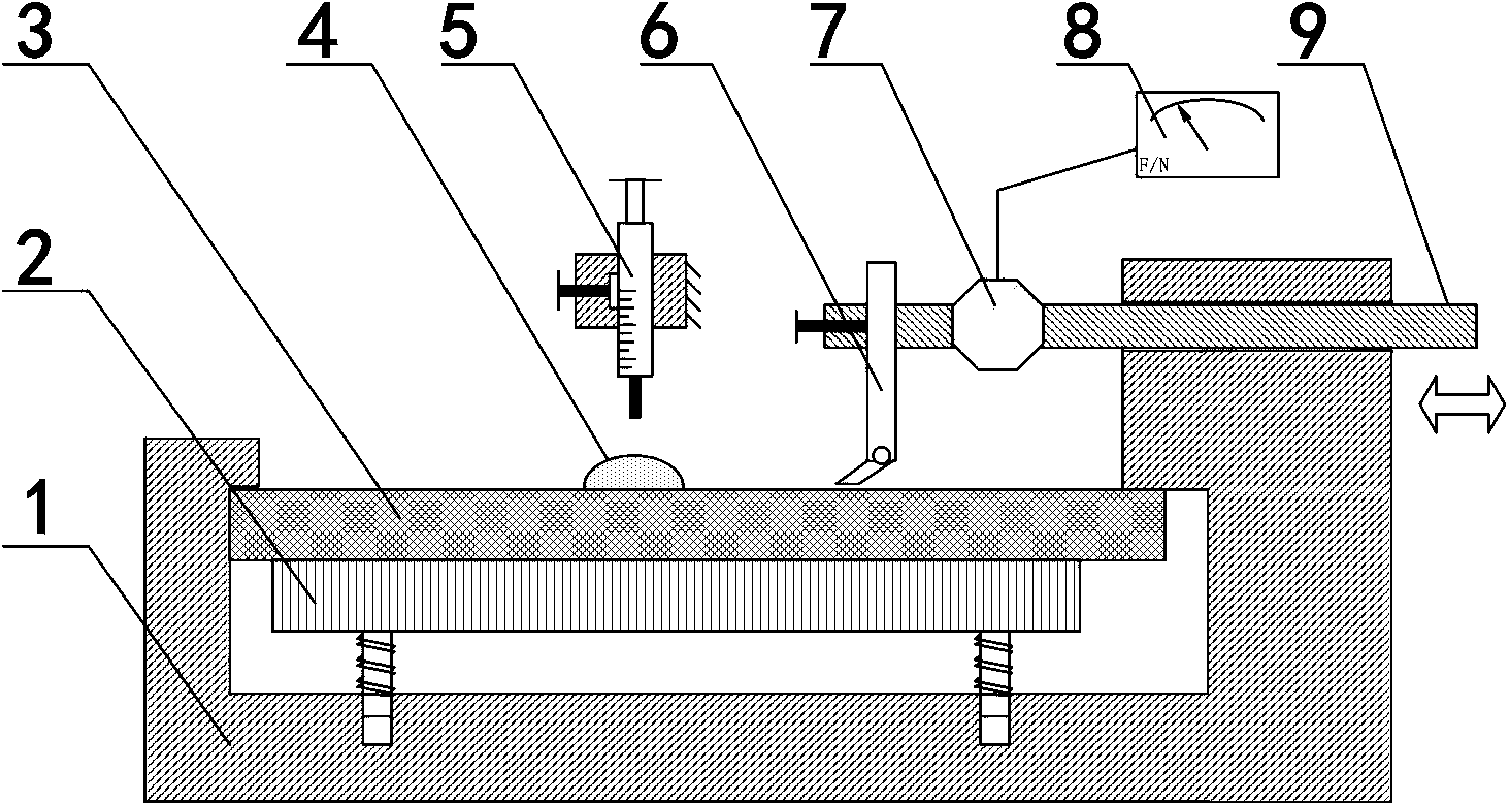 A kind of ice adhesion strength testing method and device