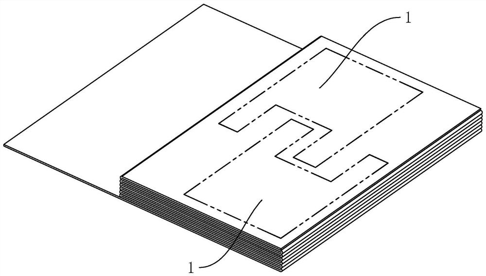 A production process of the back panel of the backpack