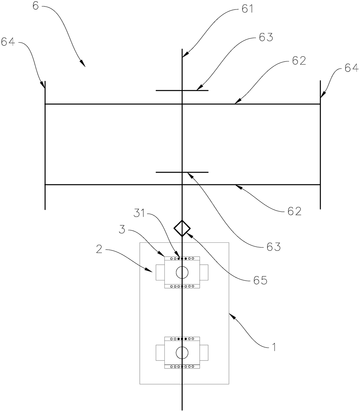 Two-way translation material conveying robot, material conveying system and walking control method of material conveying robot