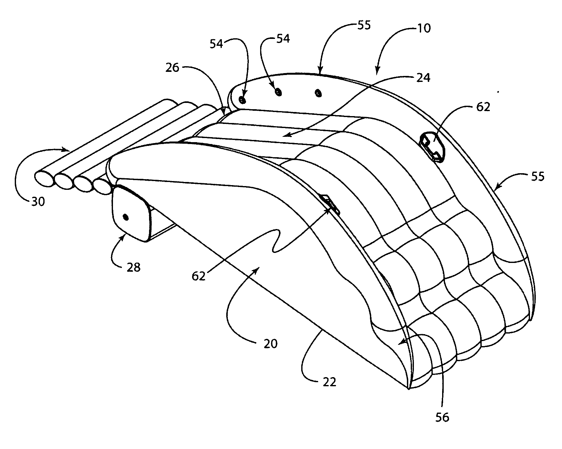 Ballast for an inflatable water slide