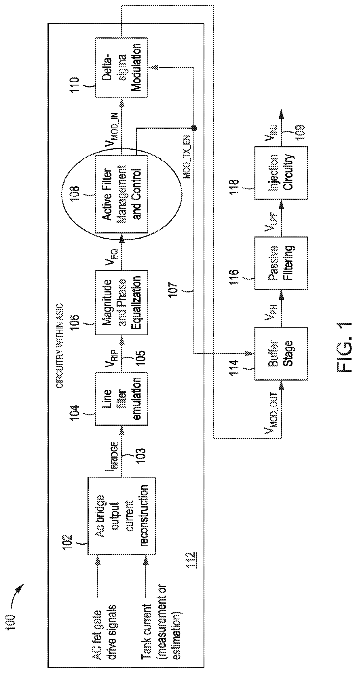 Predictive active filter for EMI attenuation