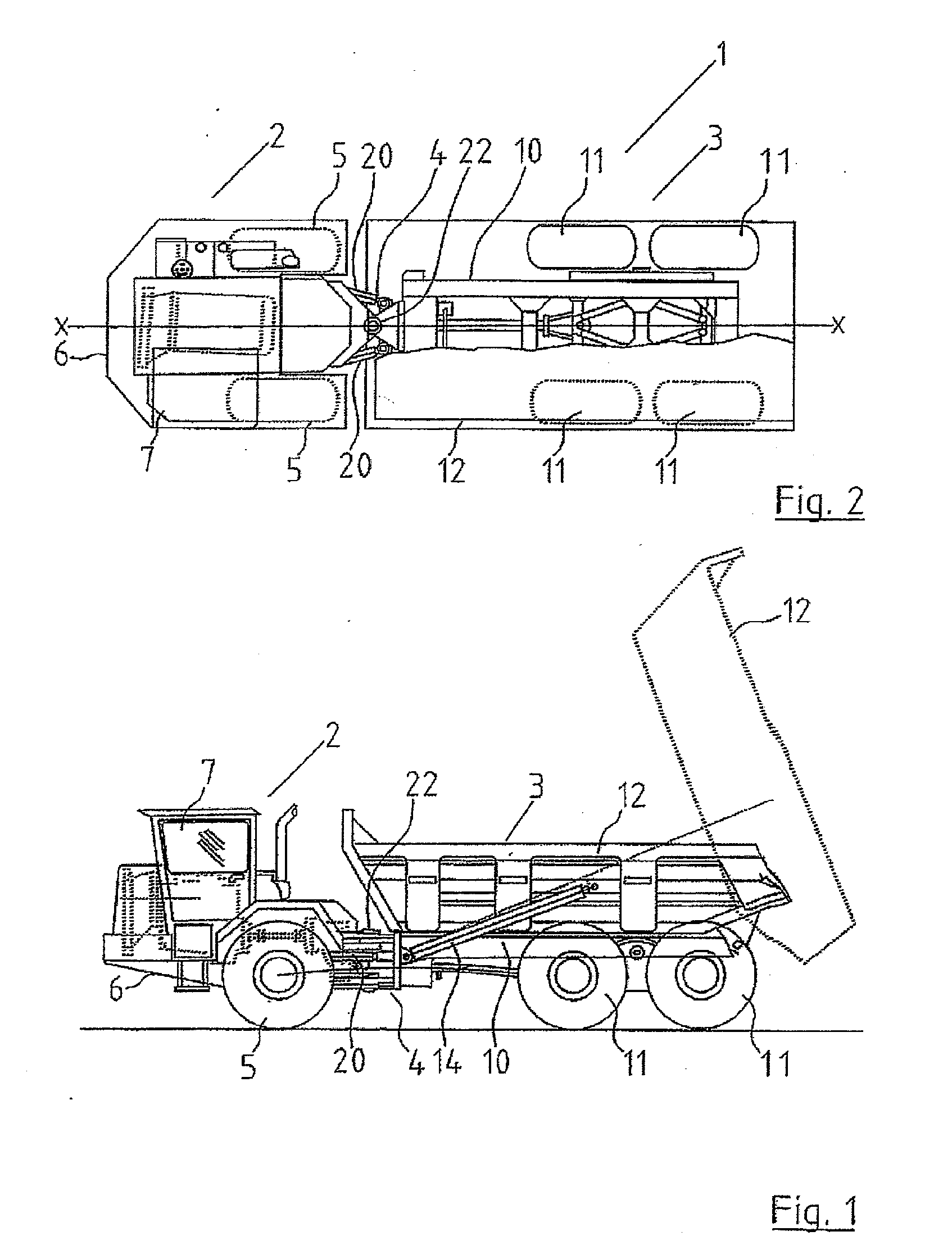 Articulated dump truck