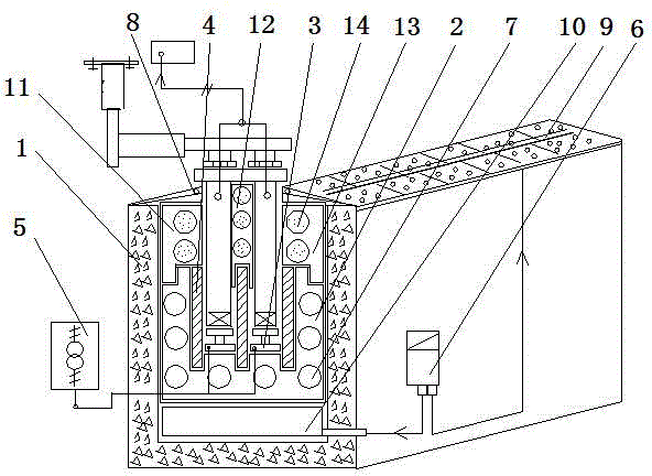 Electric sliding contact tracks of ground inflatable streetcar