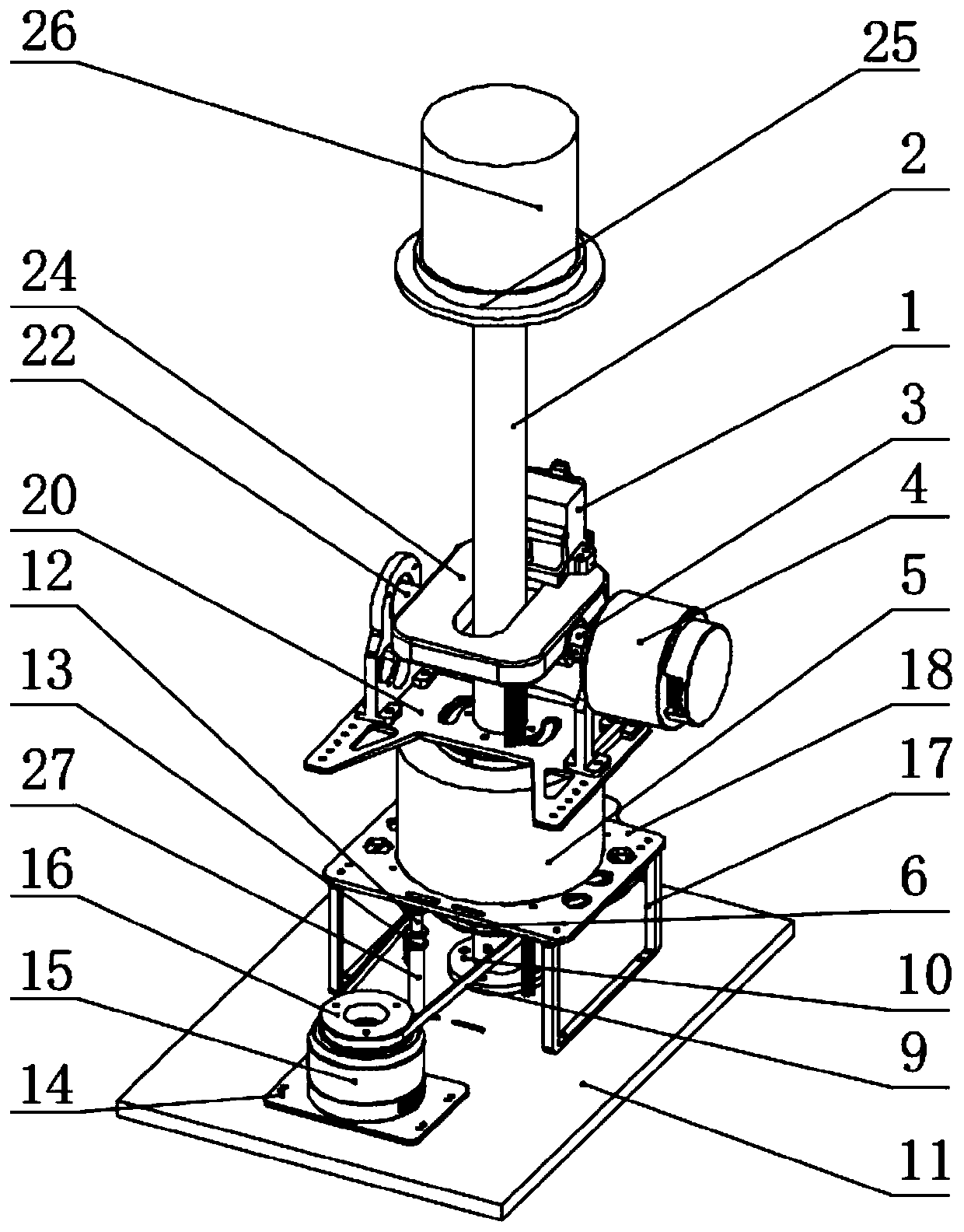 Integrated unshielded cradle head driven in offset mode