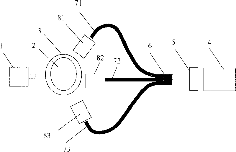 Fluorescent molecule fault imaging device