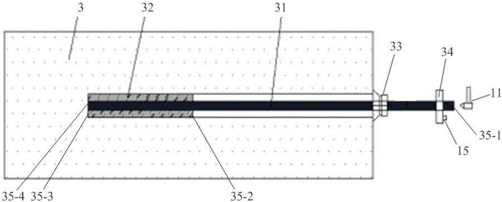 Coal roadway stratified roof anchorage body instability mode detector and control method thereof