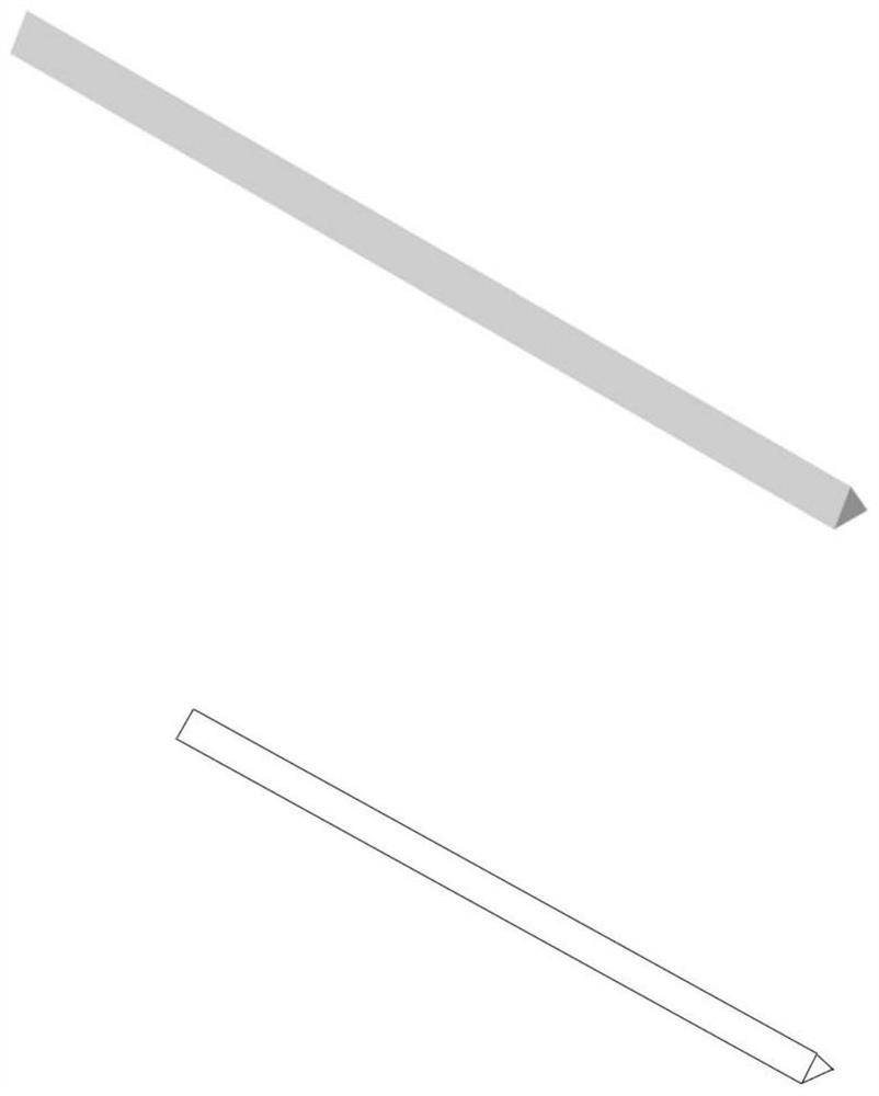 Solder strip of double-sided reflective structure and manufacturing method thereof