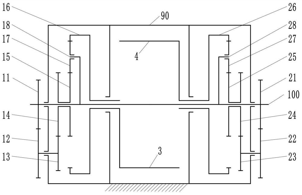 Double-rotor internal combustion engine