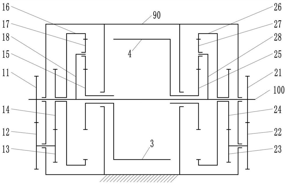 Double-rotor internal combustion engine