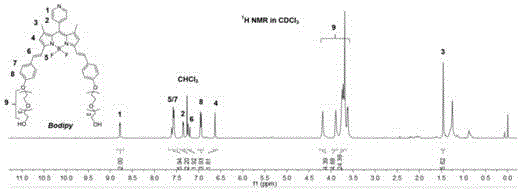 Platinum-based bodipy compound, preparation method and application