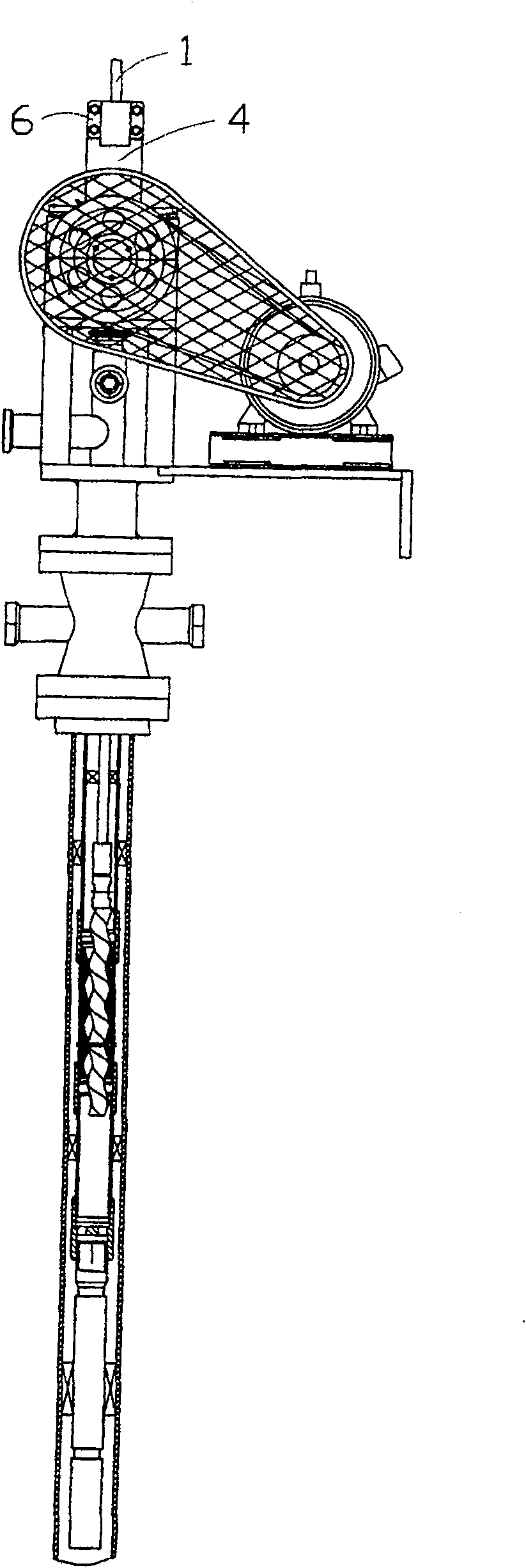 Screw pump ground driven slips anti-releasing device