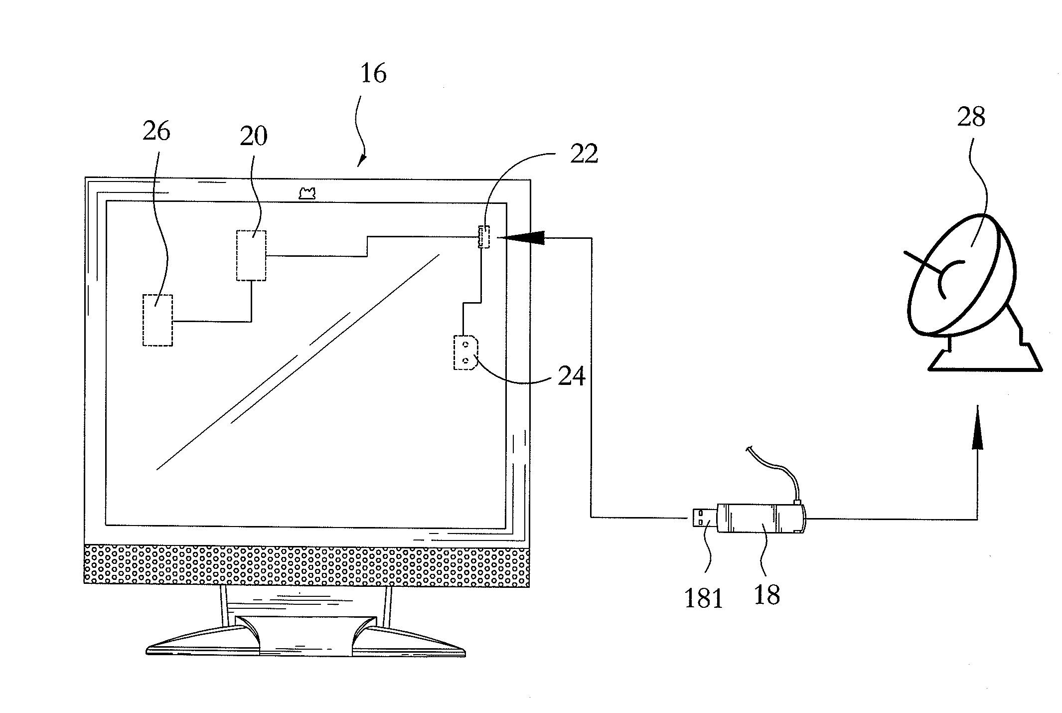 Display with built-in video processor