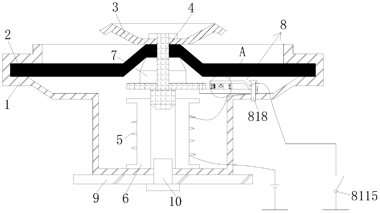 Automobile loudspeaker based on reduction of contact impedance