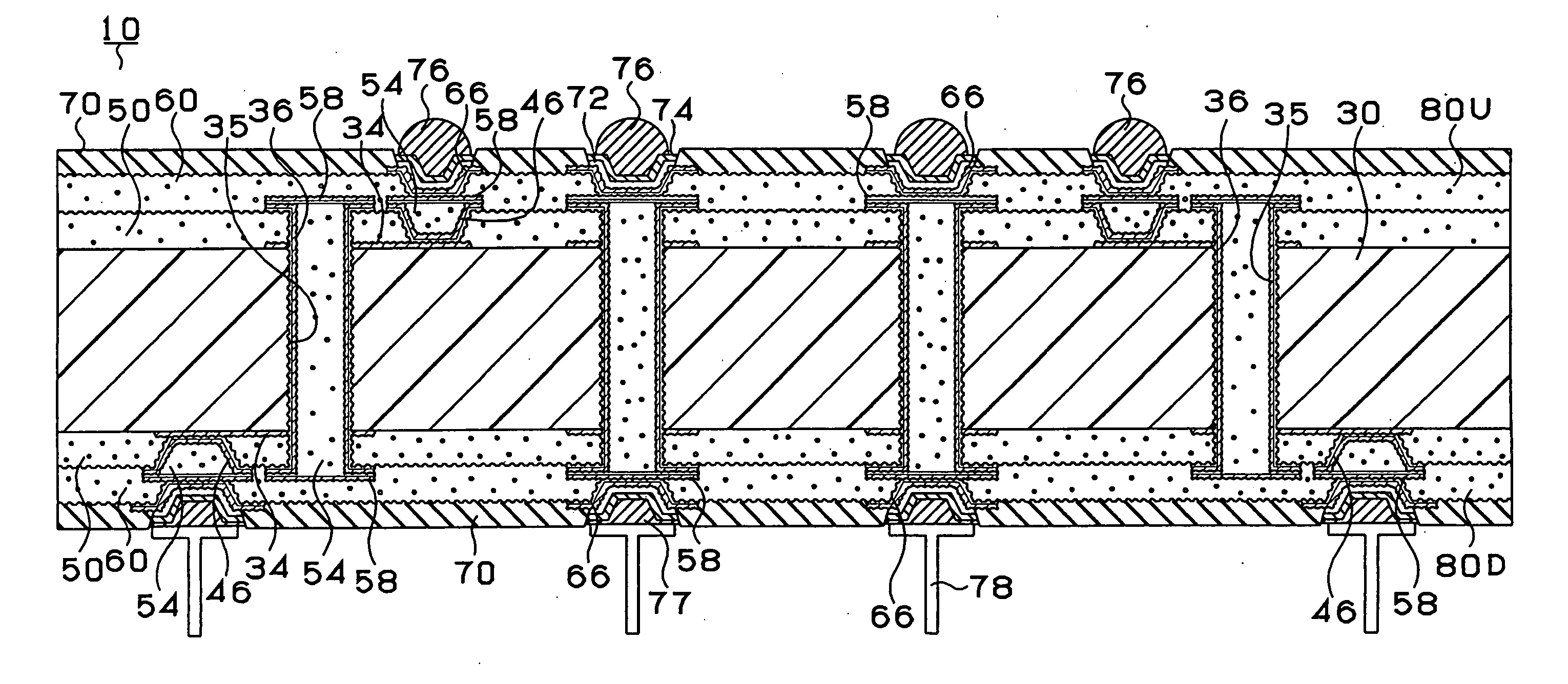 Multi-layer printed circuit board and method of manufacturing multi-layer printed circuit board