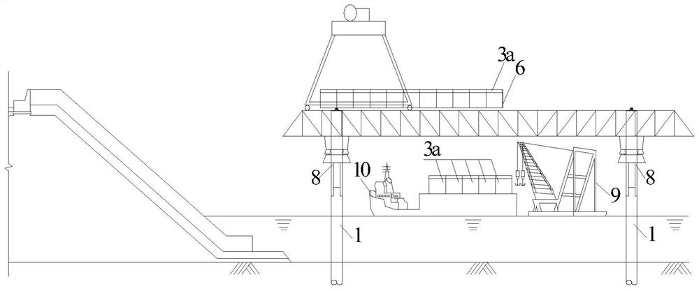 Offshore permeable airport runway and construction method thereof