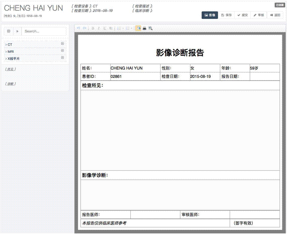 WYSIWYG web report edition system