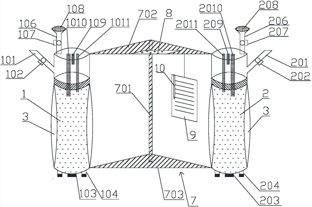 Disposable experimental device and experimental method for inducing carbonate minerals by using sulfate reducing bacteria