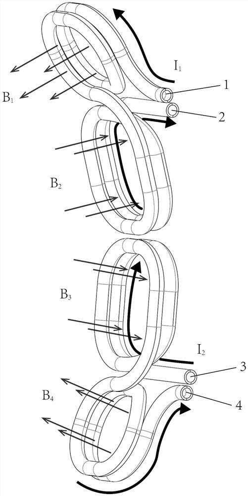 Resonance magnetic disturbance coil suitable for magnetic confinement fusion device and implementation method