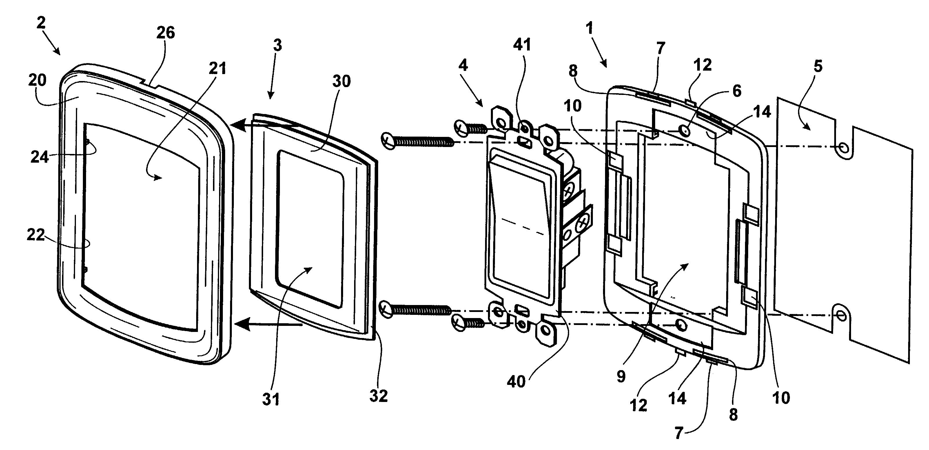 Wall-mounted electric devices