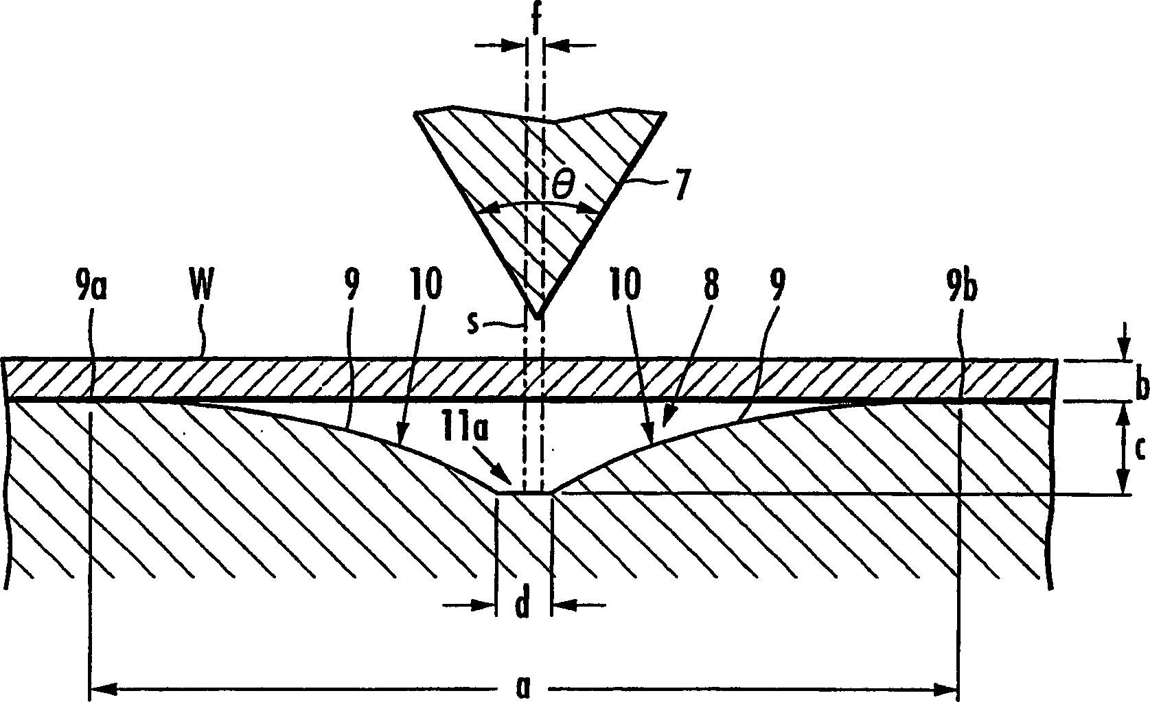 Cutting device for thin metallic plate