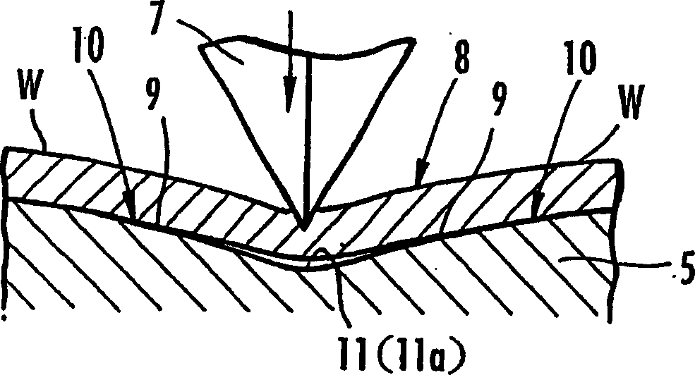 Cutting device for thin metallic plate